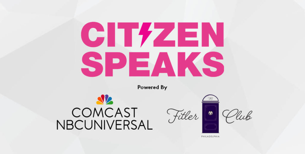 Comcast and Fitler Citizen Speaks logo
