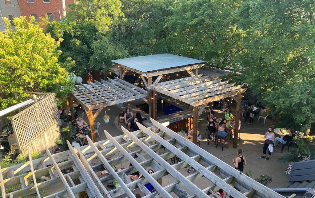 This photo of Germantown Garden accompanies an article about the best and most beautiful places to eat outdoors in Philadelphia