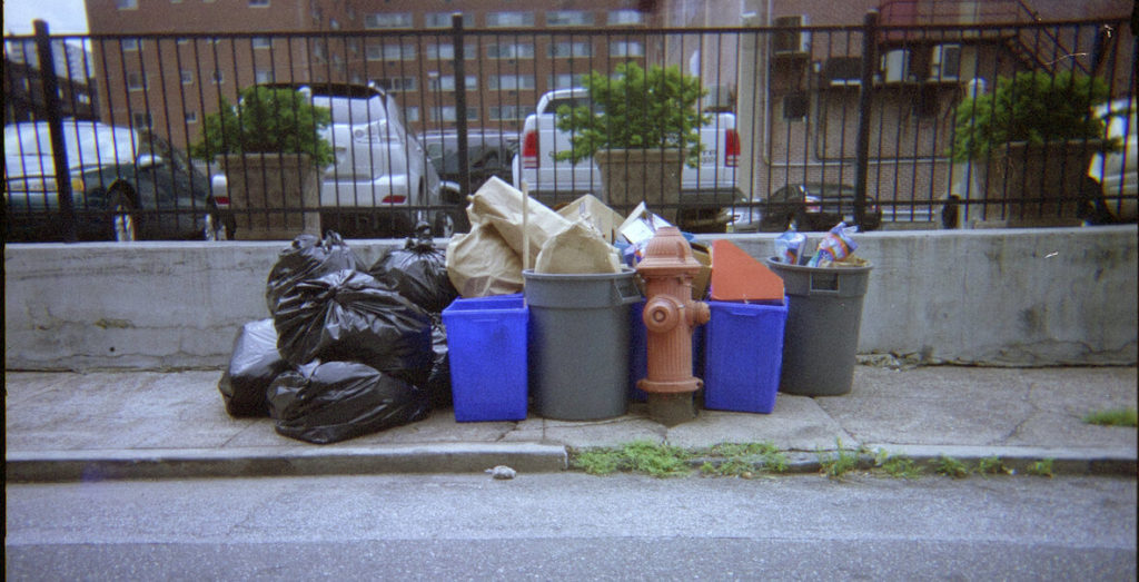 Trash on street Philadelphia