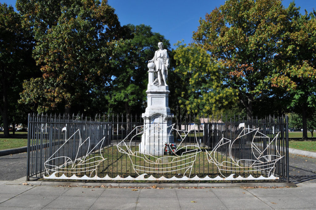 This photo accompanies an opinion piece about the argument over the Columbus Statue in South Philadelphia's Marconi Plaza