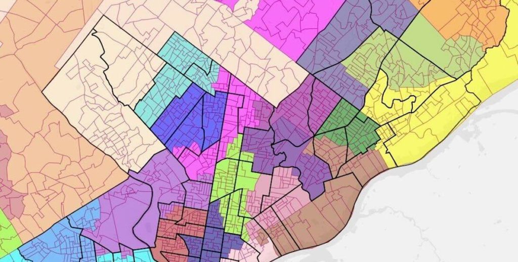 This may accompanies an article about new redistricting plans in Pennsylvania and Philadelphia. Will it be the end of gerrymandering?