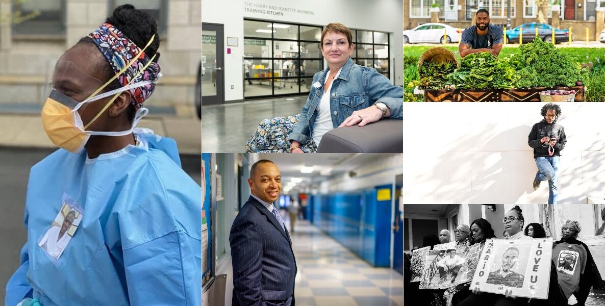 This photo collage accompanies a year-end list of incredible Philadelphians to celebrate in 2021