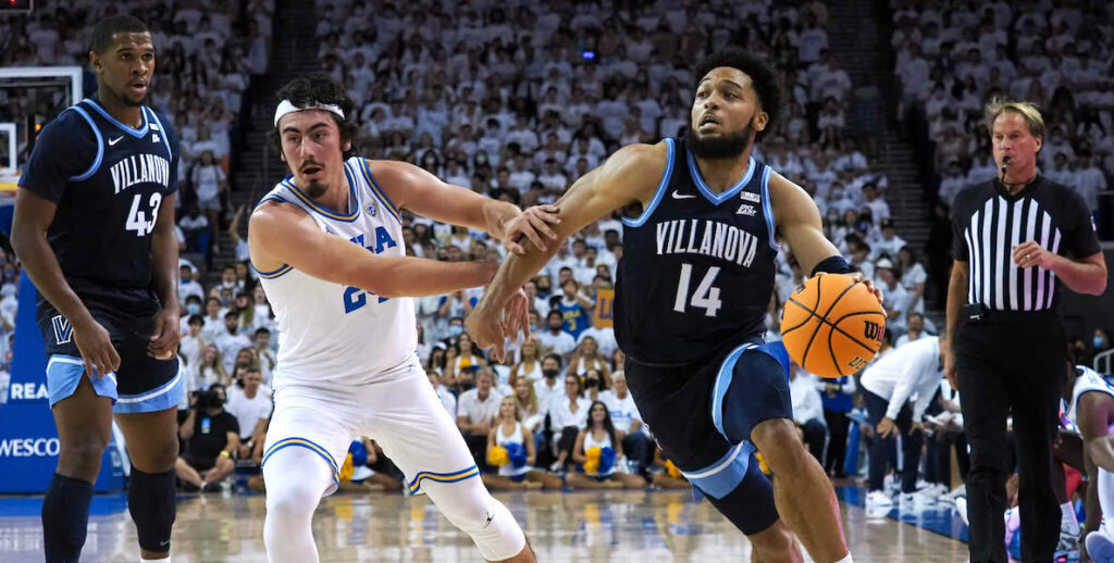 This photo accompanies a story about how Villanova's men's basketball team are the grittiest athletes in town
