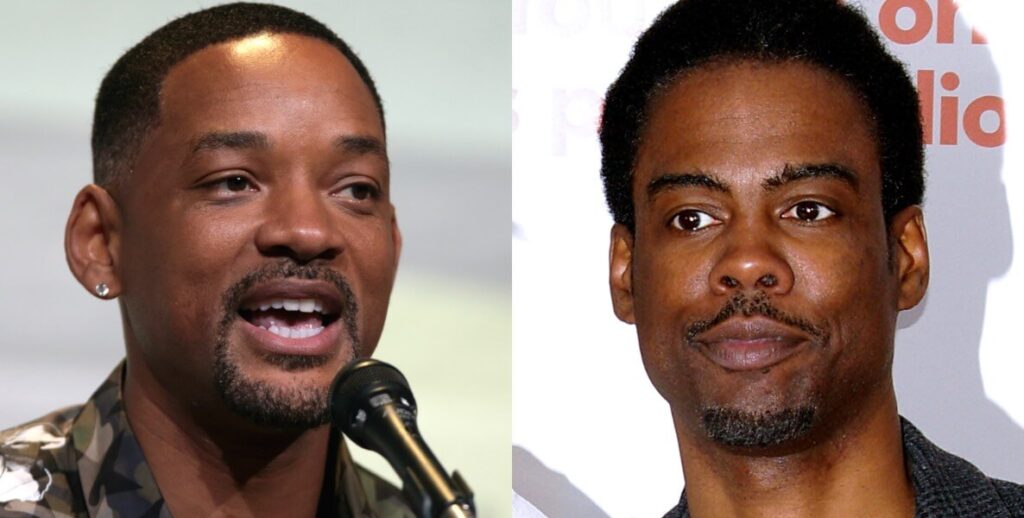 This photo accompanies a piece about toxic masculinity and the time Will Smith slapped Chris Rock