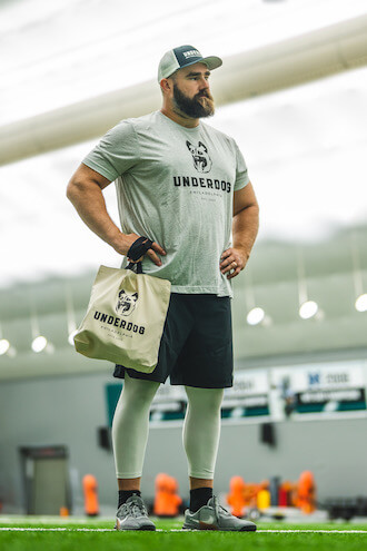 Eagles star Jason Kelce launches 'Underdog' clothing line that supports  Philly youth