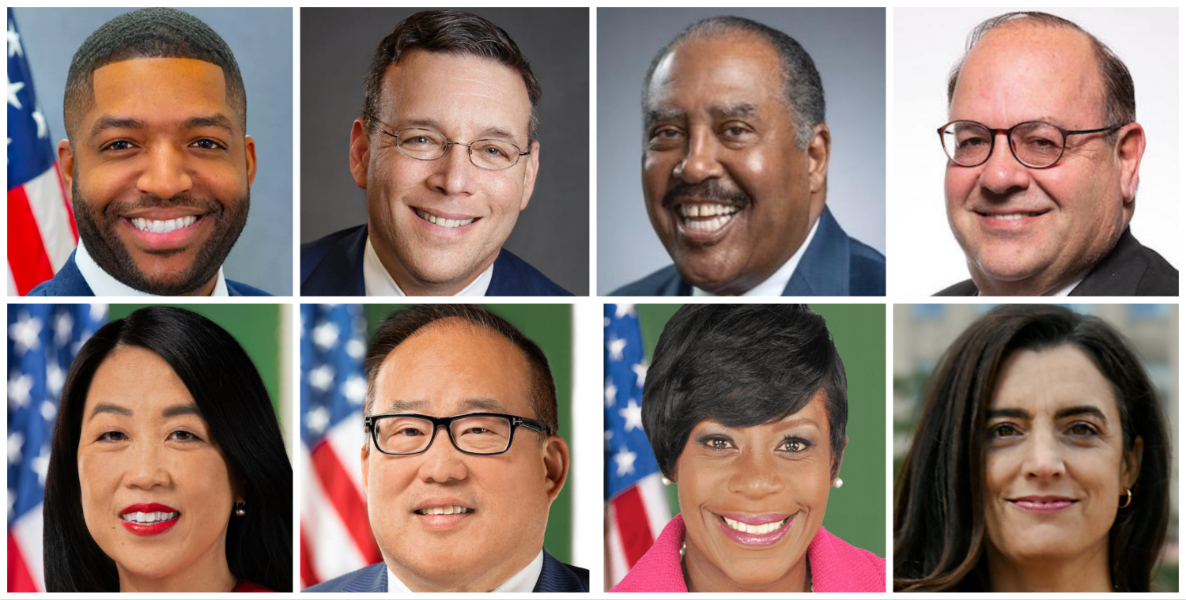 Headshots of candidates for Mayor of Philadelphia as of April 15, 2023