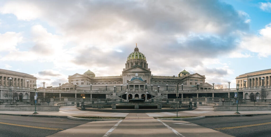 The Pennsylvania State Capitol Complex in Harrisburg