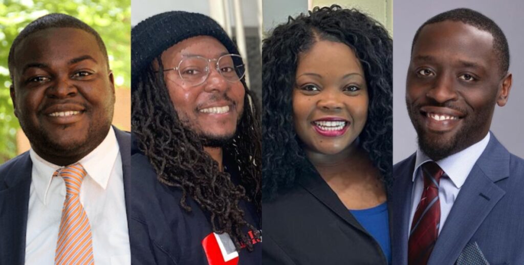 Left to right: Philadelphia City Council's youngest members: Anthony Phillips, Jeffery Young Jr., Katherine Gilmore Richardson, Isaiah Thomas