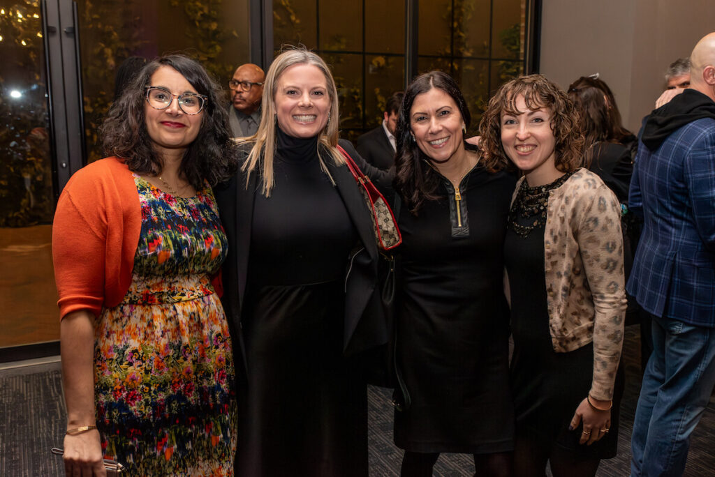 (Left to right): The Citizen's Roxanne Patel Shepelavy, and Comcast's Julia Reusch, Danielle Arnold and Sarah Finklestein.