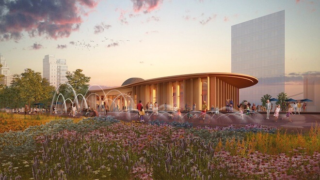 A rendering of the future Park at Penn's Landing.