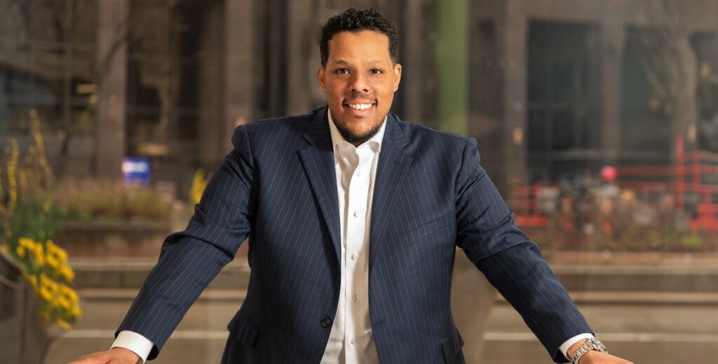 Devin Cotten, the founder and CEO of the Universal Basic Employment & Opportunity initiative. Photo by Heidi Company Photography.