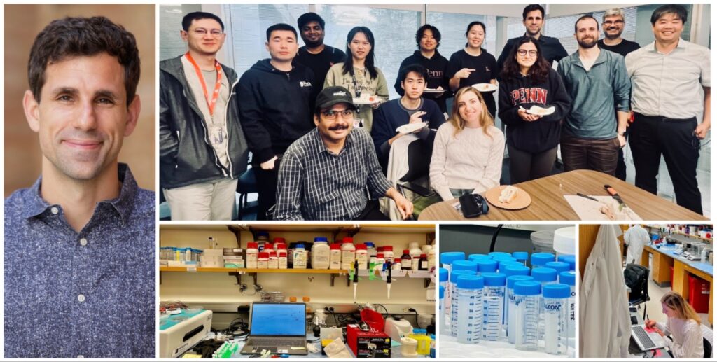 Far left: César de la Fuente. Top right: the de la Fuente lab staff.