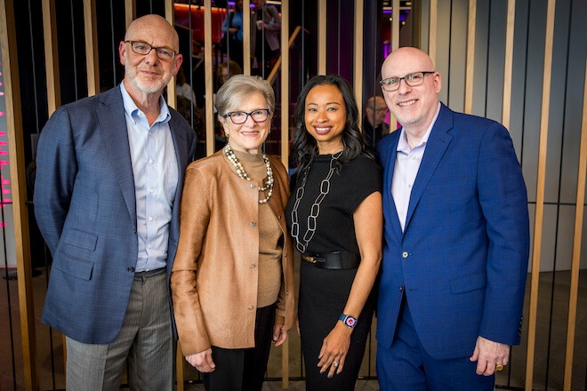 Left to right: Michael Forman, Kathryn Wylde, Dalila Wilson-Scott and Larry Platt.