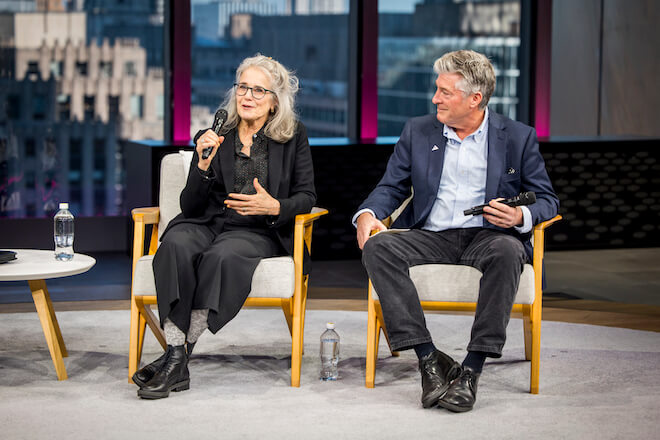 Left to right: Debra Winger and American Promise CEO Jeff Clements.